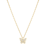 Diamond Butterfly Necklace