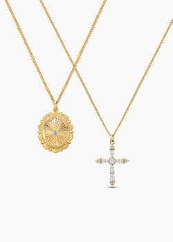 Passport Necklace Set of 2