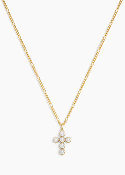Pearl Cross Necklace