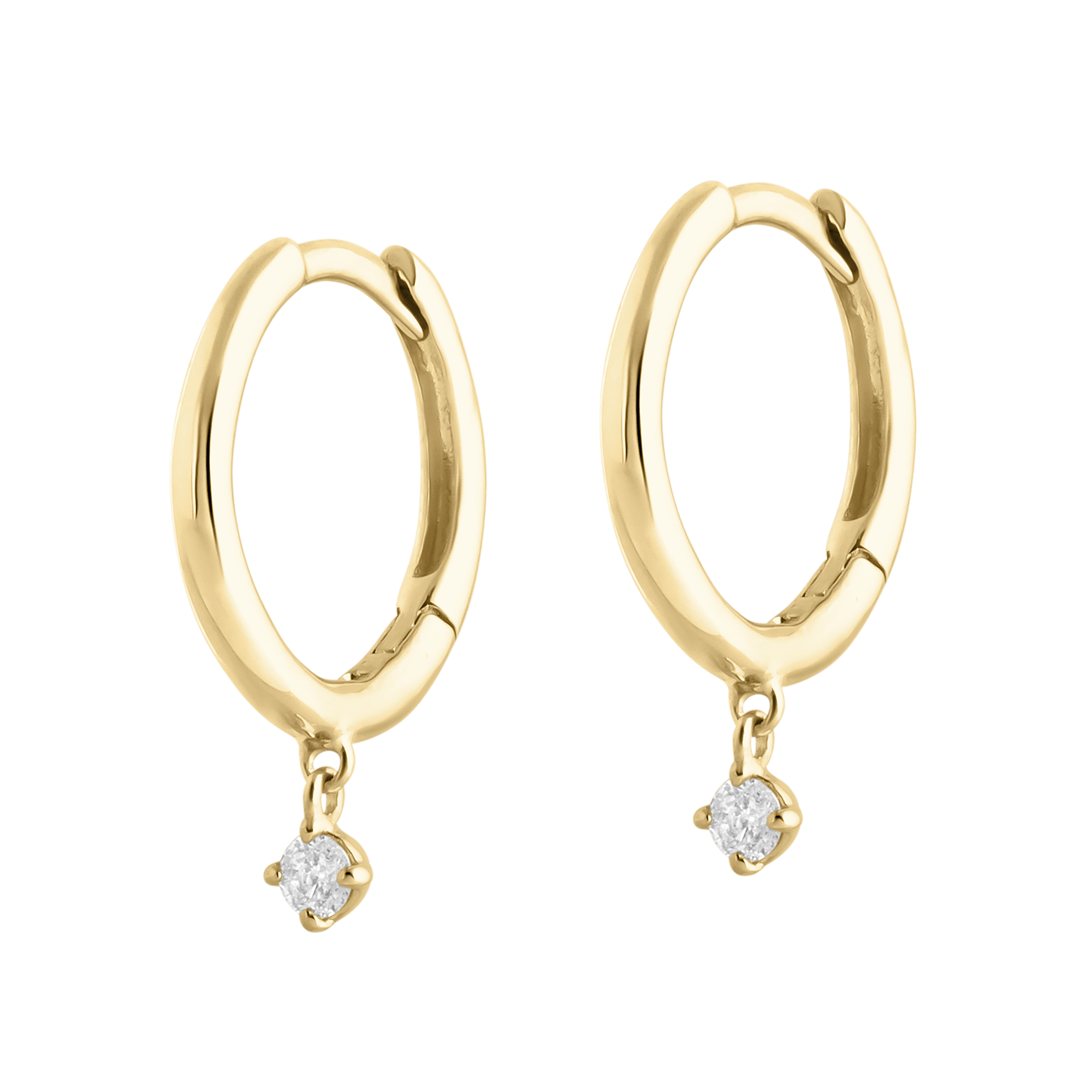 Pillow Diamond Hoops