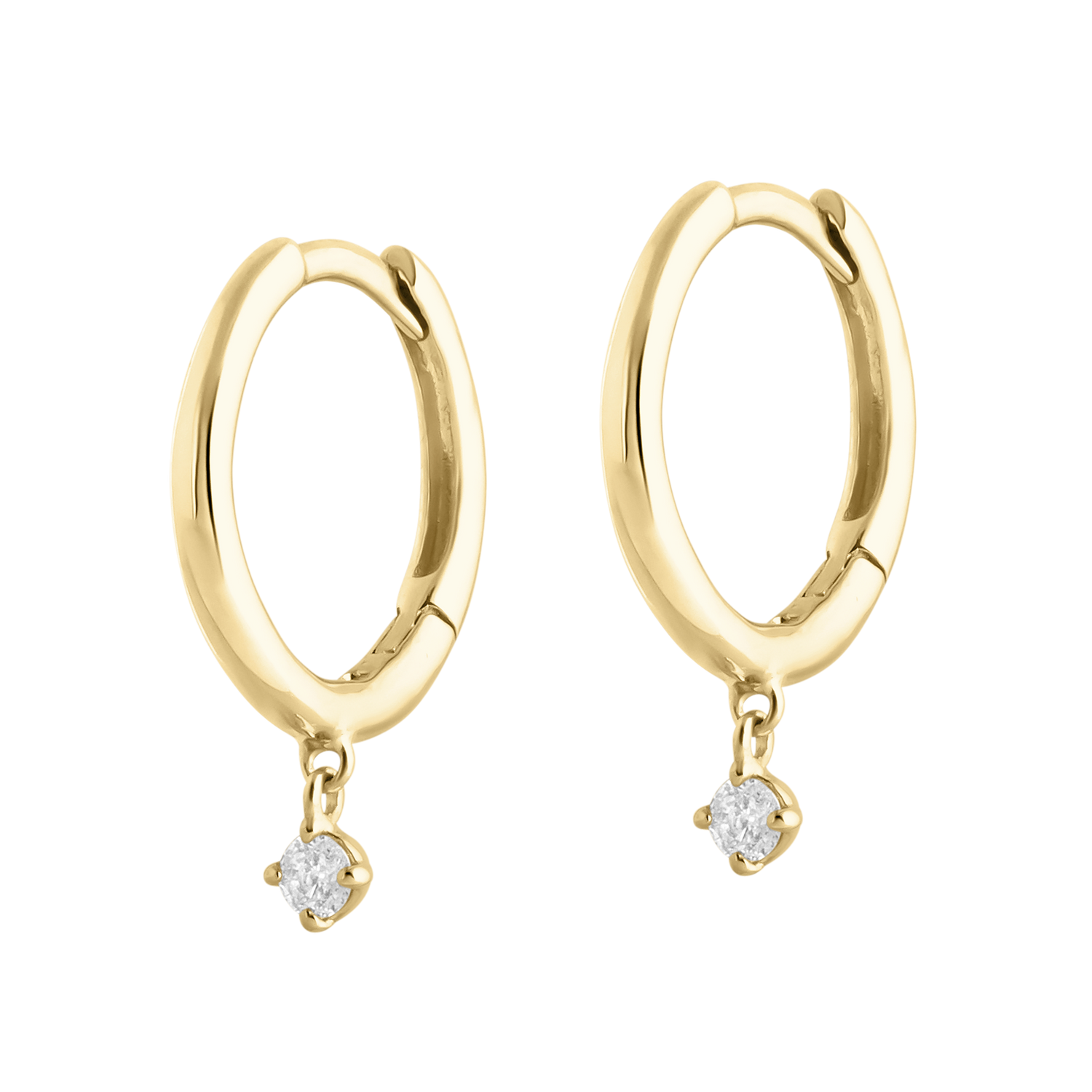 Pillow Diamond Hoops