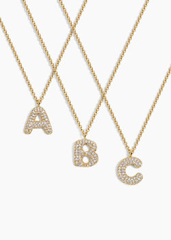 Bubble Letter Necklace