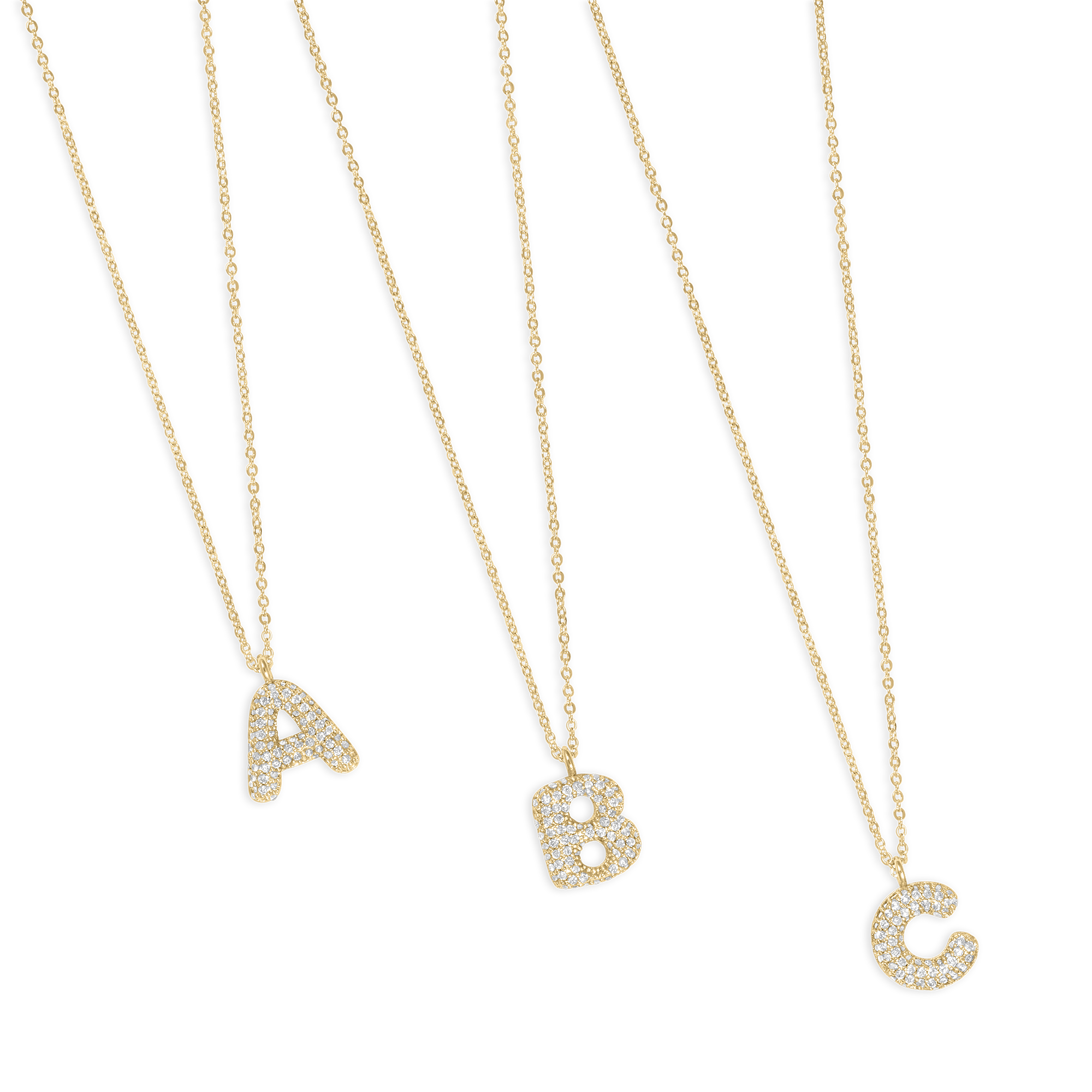 Bubble Letter Necklace