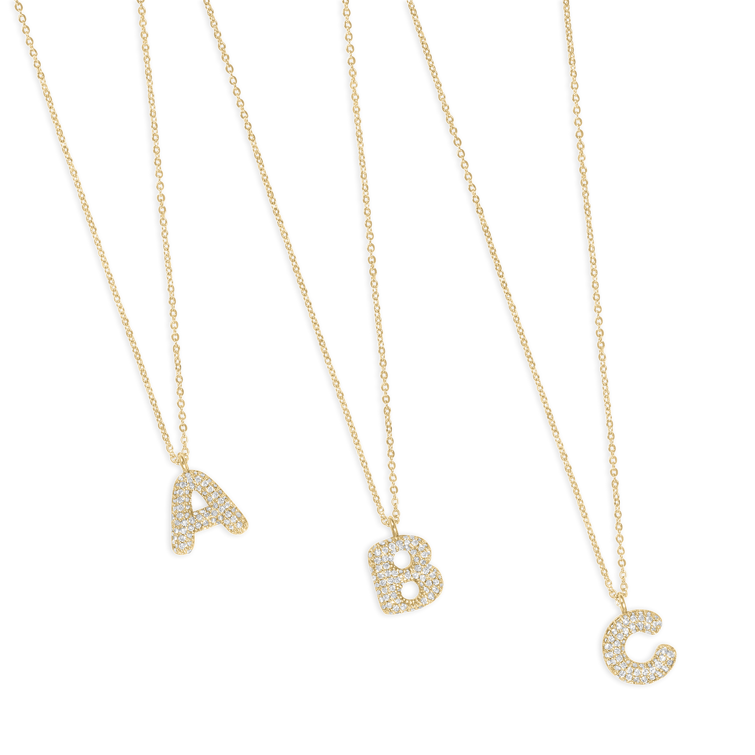 Bubble Letter Necklace