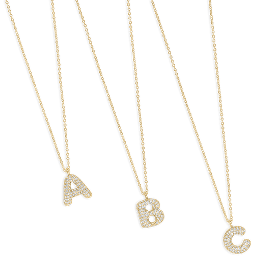 Bubble Letter Sorority Necklace