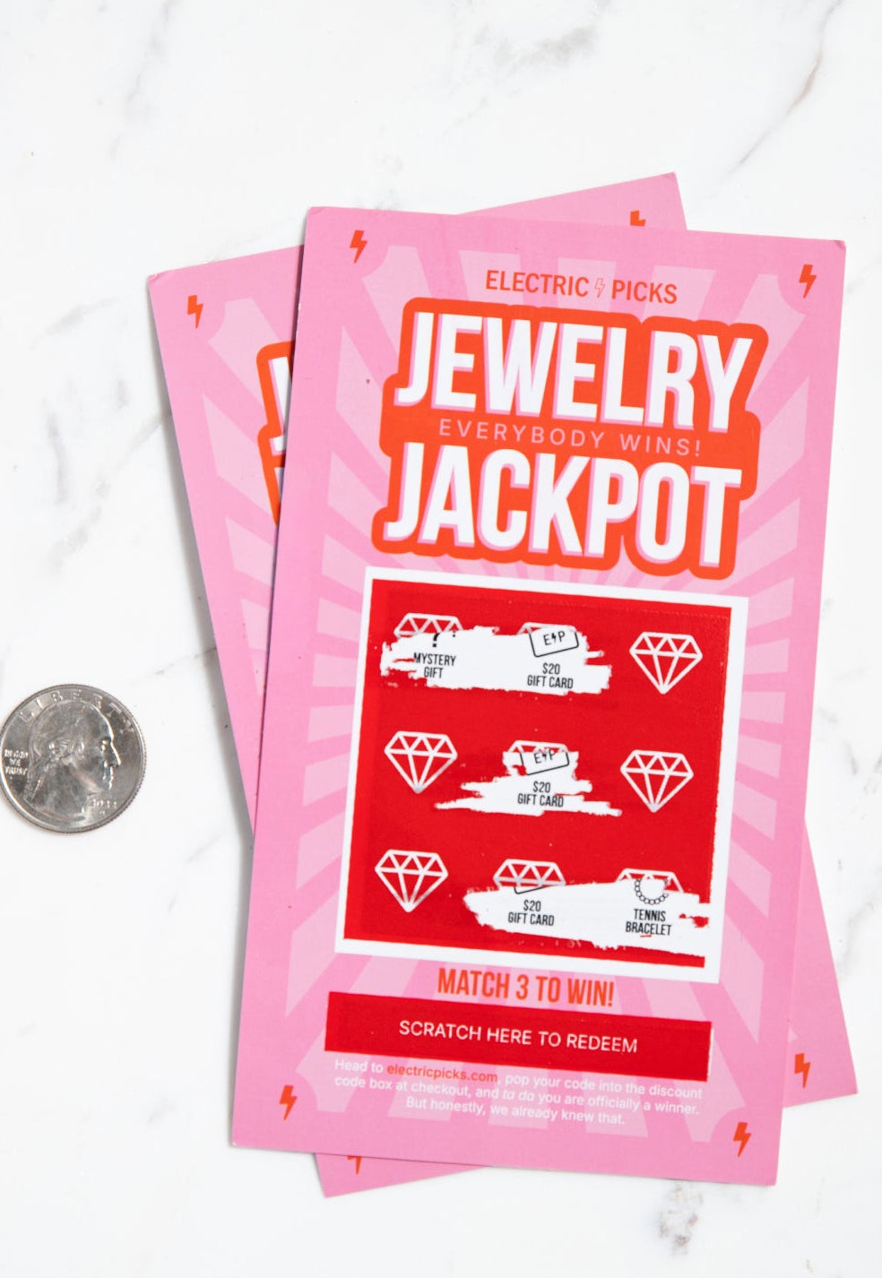 Jewelry Jackpot Ticket