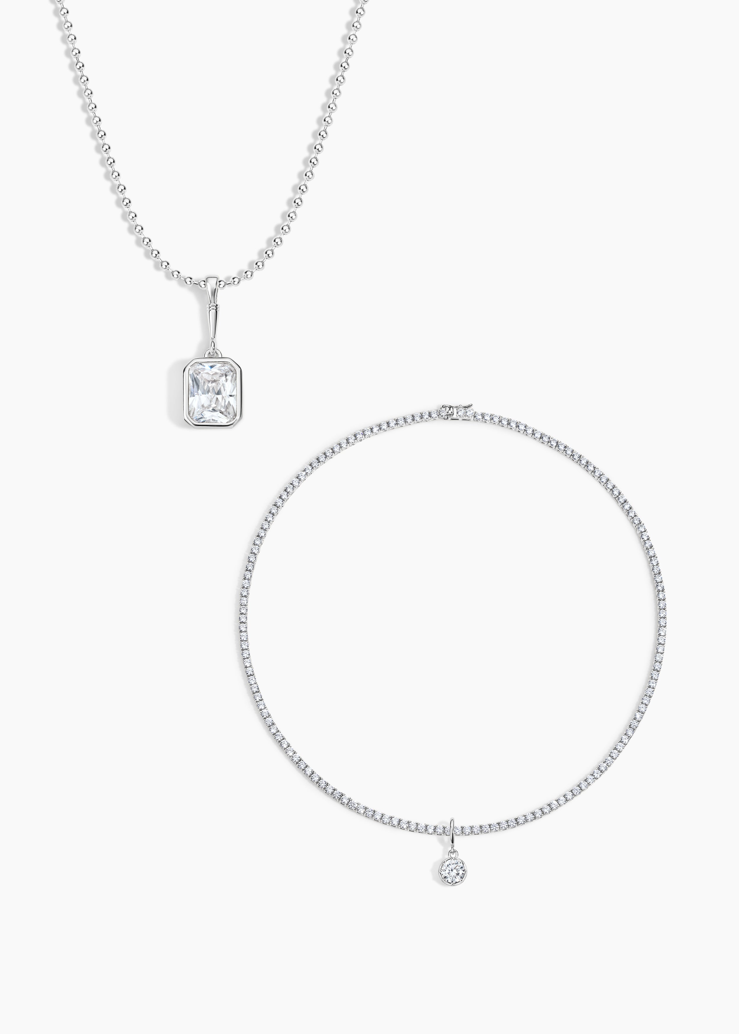 Opalite Necklace Set of 2