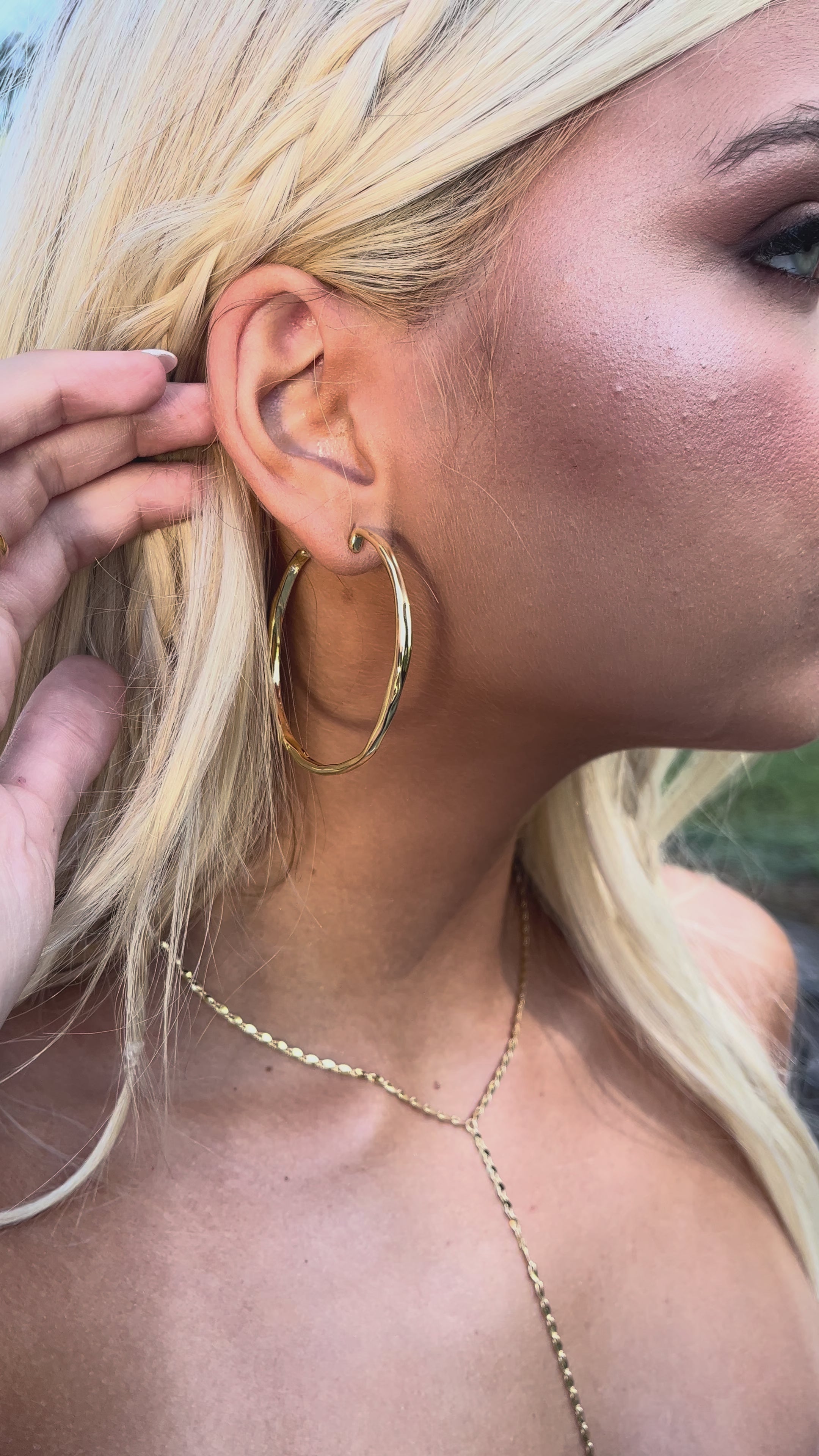 Strawberry Swing Hoops