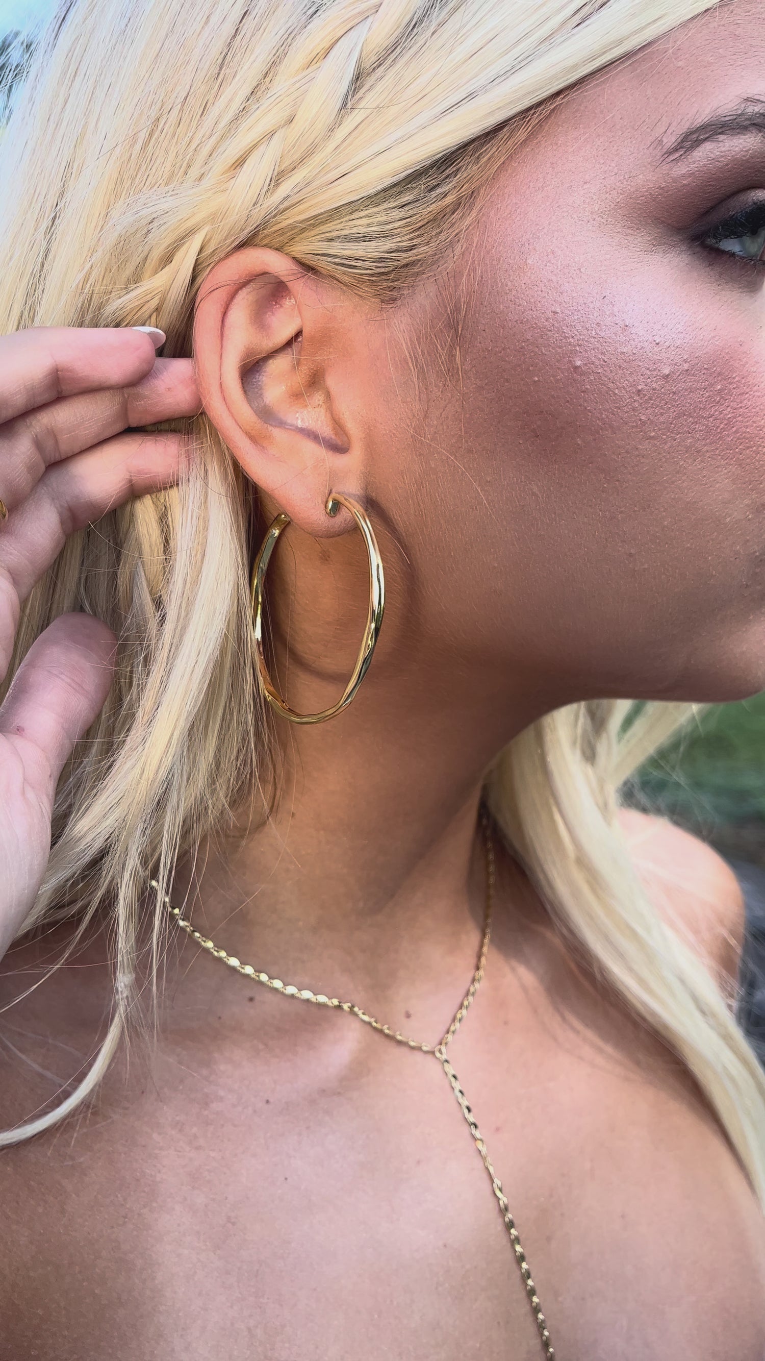 Strawberry Swing Hoops