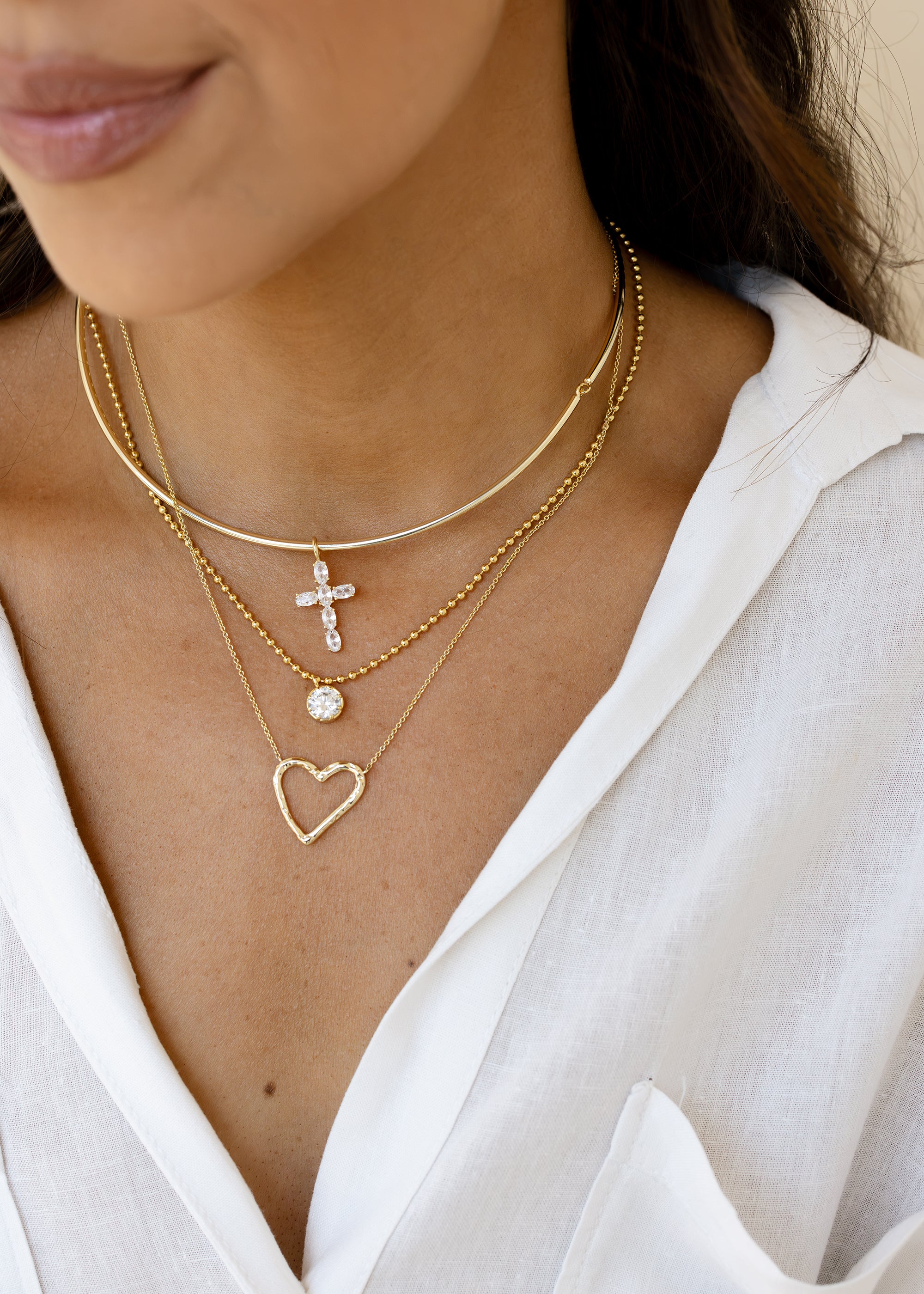 Full Of Love Necklace Set of 3