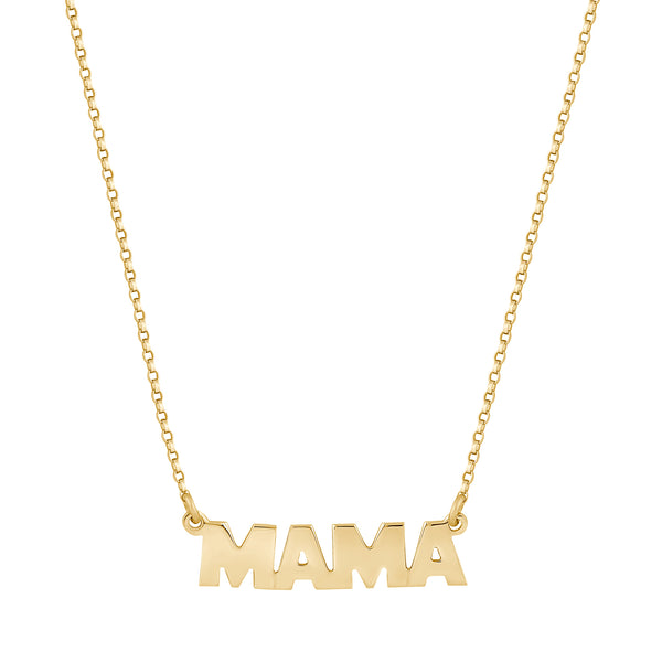 Zoë Chicco 14k Gold Itty Bitty MAMA Necklace – ZOË CHICCO